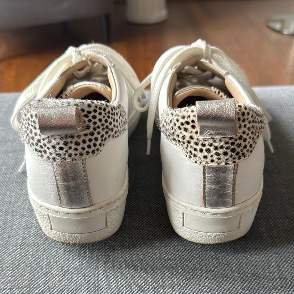 Mint Velvet Women's White Leather Sneakers - Picture 6 of 14
